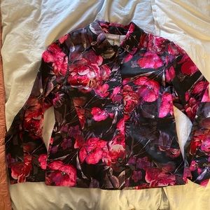 Chico’s Size 2 Floral Jacket
